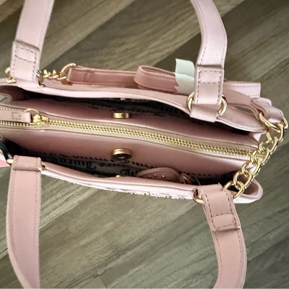 Juicy Couture Pink Embossed Satchel - Picture 11 of 12